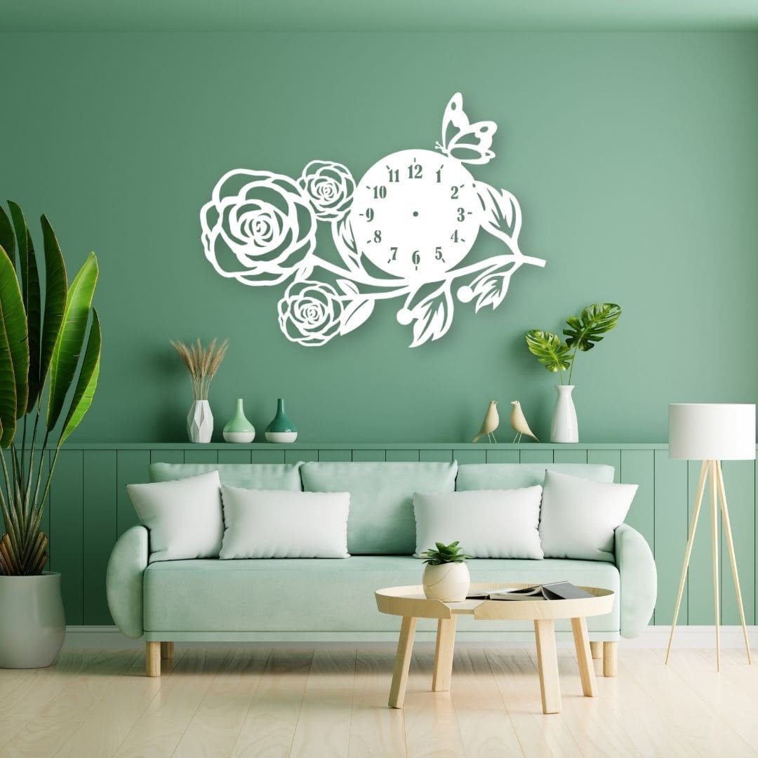 LOTUS METAL WALL CLOCK LOTUS METAL WALL CLOCK