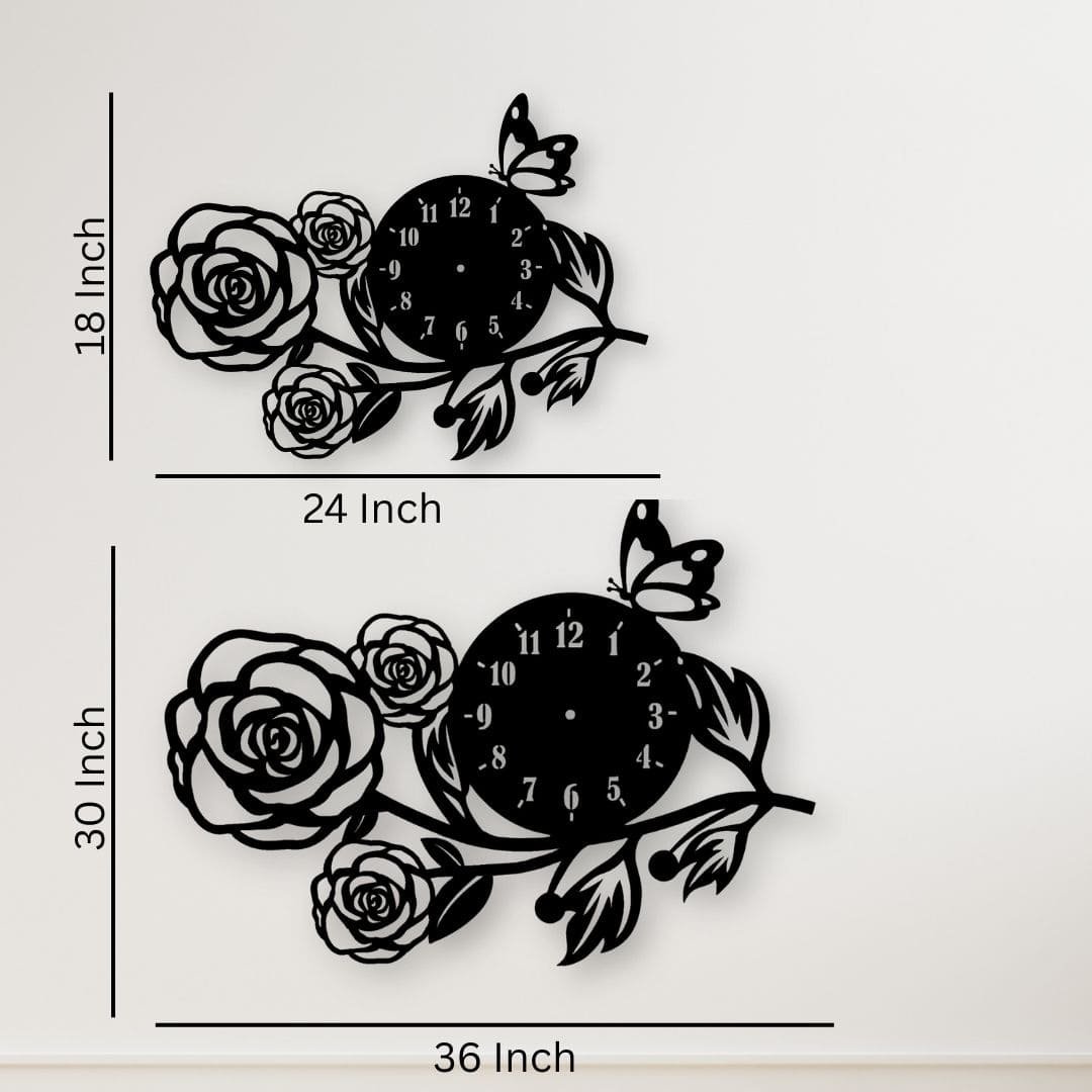 LOTUS METAL WALL CLOCK LOTUS METAL WALL CLOCK